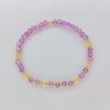 Pulsera tejida con cuentas de cristal recortadas de joyería europea y americana para mujer, colgante de amor apilado multicapa personalizado, sugerencia transfronteriza