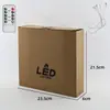Vela Electrónica LED Recargable por USB con Control Remoto, Vaso Transparente Acrílico, Accesorio de Decoración para el Hogar en Fiestas, Luz de Ambiente