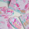 Set de Reversos de Tarjeta Dibujo Animado Lindo Tarjeta Pequeña Bolsa Autoadhesiva Tarjeta Pequeña Ins con Tarjeta de Empaque Bolsa OPP