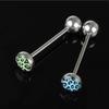1.6*19*5MM piercing sexy de lengua de leopardo anillo de lengua de acero para cirugía pendientes de cartílago tragus joyería corporal