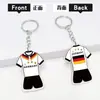Llavero Bandera de Alemania Francia Copa del Mundo 2026 Colgante Acrílico Camiseta Fútbol Recuerdo Copa del Mundo