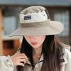 Sombrero de pescador con protección solar para mujer, para primavera y verano, para viajes al aire libre, con protección UV, para montañismo, 2025