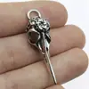 41x 12mm 4.1g multicolor DIY accesorios hechos a mano animal volador calavera pico colgante