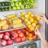 Caja de Almacenamiento para Refrigerador Tipo Cajón, Caja de Conservación de Grado Alimenticio, Estante para Almacenamiento de Frutas y Huevos, Caja de Almacenamiento de Plástico para el Hogar