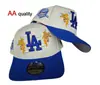 Popular en el comercio exterior, gorra de béisbol AA de alta calidad con logo de los Yankees, visera curva elegante, gorra ajustable para proteger del sol para hombres y mujeres