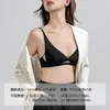 Sutiã de Renda Francesa com Bojo Triângulo para Mulheres Fino Push-up Seios Pequenos Lingerie Sexy Liquidação Fora de Época