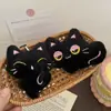 Novo Fofo Desenho Animado Gatinho Preto Pelúcia Chaveiro Boneca Brinquedo Máquina de Venda Pequeno Presente Atacado Presente para Estudante
