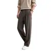 Pantalones Casuales Ot para Hombre de Tencel Lino, Pantalones Rectos Sueltos Finos, Pantalones Estilo Vintage Old Money, Exclusivamente para Ventas Transfronterizas