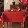 2026 Mantel Rojo Nuevo Impermeable y a Prueba de Aceite Mantel que No se Lava Decoración de Año Nuevo Atmósfera Festival de Primavera Mantel para Mesa de Café