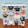 Caja de Almacenamiento para Tampón de Escritorio, Estante de Almacenamiento para CDs, Estante de Almacenamiento para Mando a Distancia de Teléfono Móvil, Estante de Almacenamiento para Tampón