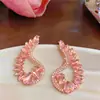 Pendientes de botón con colgante de gota de agua incrustado de diamantes y aguja de plata, Lujo Ligero, Moda de Gama Alta, Pendientes Exagerados, Personalidad, Nicho, Pendientes de Temperamento, Accesorios para Orejas, Mujer