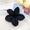 Otoño e Invierno Dulce Color Sólido Flor Grande Pinza de Agarre Clip Tiburón de Alta Gama Volumen de Cabello para la Parte Posterior de la Cabeza Multipinza Accesorios para el Cabello