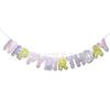 INS transfronterizo macarrón Plaid dorado letra de cumpleaños banderín decorativo diseño de fondo para fiesta banner de flores decorativas