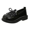 Zapatos de Cuero para Niñas 2026 Negro Cuero Suave Suela Suave Zapatos de Princesa para Actuación Niños Mayores Niños de Actuación Zapatos Individuales