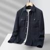 2024 Primavera Masculina Nova Moda Workwear Camisa Casual Solta Tamanho Grande Juventude Ao Ar Livre Manga Comprida Top 9301