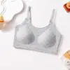 Ropa interior de Otoño e Invierno Pastoral Flores Pequeñas Espalda Bonita 9-16 Años Cómoda Sin Costuras Tirantes Ajustables Transpirable Copas Fijas Chaleco