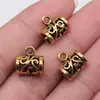 12x 12mm 1,3g ouro antigo atacado joias de comércio exterior Europa e Estados Unidos conector quente cabeça pendente