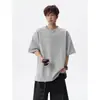 Camiseta Gruesa con Relieve para Hombre, Manga Corta, Nueva Marca de Moda 2026, Estilo Pareja, Camiseta Fresca y Casual de Media Manga