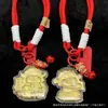 Llavero Chapado en Oro del Dios de la Riqueza Atrae Prosperidad y Riqueza, El Dios de la Riqueza Trae Buena Suerte, Colgante para Cadena de Teléfono Móvil, Regalo de Año Nuevo
