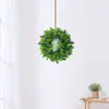 Corona de Flores Artificiales Transfronteriza de Amazon, Decoración Estilo Americano, Corona de Hierba con Colgante de Fruta en Forma de Corazón, Corona de Puerta de Amazon Corona de Hierba
