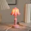 Luz de Noche de Loto Transfronteriza Lámpara de Mesa Pequeña LED Retro Europea Decoración de Mesa de Dormitorio Luz Ambiental Decorativa