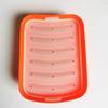Molde de Silicone para Linguiça Caseira DIY de Seis Elos com Tampa, Molde para Cachorro-Quente, Assadeira de Cozinha Molde de Silicone para Presunto