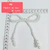 Acessórios de Roupa Artesanais com Contas em Estoque, Pingentes de Bolsa Laço de Pérola, Decorações de Sapato Laço de Cristal Atacado