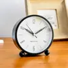 Novo Despertador Pequeno 2025 Criativo Silencioso Estudante Mesa de Cabeceira Relógio Simples Relógio de Mesa Mini Metal Crianças Luminoso
