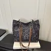 Bolsa Tote Estampada Estilosa Retrô Outono/Inverno 2026 Nova Moda Estampa de Leopardo Grande Capacidade Versátil Bolsa de Ombro de Mão
