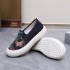 Zapatos de Tela para Mujer 2025 Primavera y Verano Nuevos Estilo Coreano Zapatos de Pescador Flats Casuales y Cómodos Transpirables Venta al por Mayor Zapatos Slip-On para Mujer