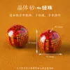 Partículas de Cristal de Cinábrio Areia de Sangue Contas de Areia Vermelha Areia de Cristal Contas Redondas Contas Soltas Acessórios para Joias DIY Produtos Semi-Acabados Atacado