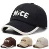 Gorras para niños y niñas, estilo coreano para primavera y otoño, gorra de béisbol versátil de moda con protección solar y bordado de letras