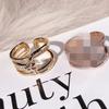 Internet Celebrity Mesmo Estilo Knot Diamond Ring Europeu e Americano Moda Elegante All-match Open Ring Finger Joint Ring Acessórios