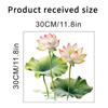 Nuevas hojas de loto pétalos de loto autoadhesivos pegatinas para inodoro baño baño pegatinas de pared impermeables mural de pared decorativo