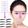 La cuarta generación de artefacto para cejas para principiantes juego completo de lápiz de cejas juego de parches para cejas tarjeta para cejas dispositivo auxiliar para dibujar cejas técnica de cejas rápida
