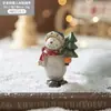 Decoraciones para Árbol de Navidad, Adornos de Muñeco de Nieve de Resina Pintada para Escritorio, Decoraciones Navideñas Creativas, Arreglo de Escena