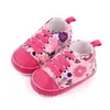 Sapatos de bebê de 0 a 1 ano, sapatos de lona estampada, sapatos casuais com cadarço, sapatos para bebês e crianças pequenas, atacado 2647