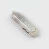 Directo de fábrica joyería transfronteriza columna hexagonal de doble punta cristal natural pulido columna hexagonal colgante piedra suelta venta al por mayor