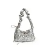 Bolsa Nube de Corea del Sur Bolso Cruzado Plegado para Mujer Nuevo Otoño e Invierno 2024 Chaqueta Acolchada de Algodón Plumón Ligera Bolso de Hombro/Axila Versátil
