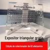 Presente de Formatura Lembrança Tabela Periódica dos Elementos Espécime Físico Embutido Display Acrílico Ornamento de Mesa