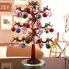 Casa del Árbol de Manzana de Cristal Regalo de Inauguración Decoración de Árbol de Cristal Adornos Esenciales Regalos de Inauguración Práctico