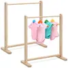 Caja de Almacenamiento de Madera Maciza para Productos de Bebé Cesta de Almacenamiento de Ropa y Juguetes Estante de Almacenamiento Estante de Almacenamiento Estante de Secado de Ropa para Mascotas Estante de Almacenamiento