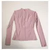 Ropa de Yoga para Mujer Otoño e Invierno Chaqueta Fina con Cremallera Ajustada Adelgazante de Manga Larga Top Deportivo de Running y Fitness de Gama Alta