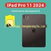 Para iPad Pro 13 polegadas filme de lente plana 3D filme de vidro tela de seda pequeno anel preto ipad Pro11 2024