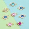 Joyería de aleación europea y americana accesorios diy doble colgante ojo de diablo taladro gota de aceite collar pulsera colgante venta al por mayor transfronteriza