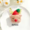 Accesorios de bricolaje navideño: Adornos de peluche de Santa Claus y renos, pinzas para el cabello, broches, decoraciones para zapatos y calcetines, y adornos para empaques