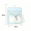 Organizador de lencería colgante, bolsa de almacenamiento de montaje en pared con compartimentos visibles, perfecto para organizar sujetadores, ropa interior y otros artículos en casa