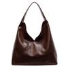 2024 Novo Design de Nicho Bolsa de Axila Bolsa de Couro Macio Simples Grande Capacidade Casual Bolsa Feminina Bolsa de Ombro Tote para Mulheres