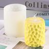 Molde de silicona líquida para aromaterapia con forma de cilindro de panal geométrico, ideal para bricolaje, para decoración del hogar, con pegamento de yeso para aromaterapia.