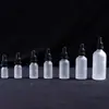 Nuevo Envase de Vidrio para Cosméticos, Botella de Aceite Esencial de Cabeza Grande Negra y Blanca, Botella de Aceite Esencial Esmerilada de 30 ml, Múltiples Especificaciones